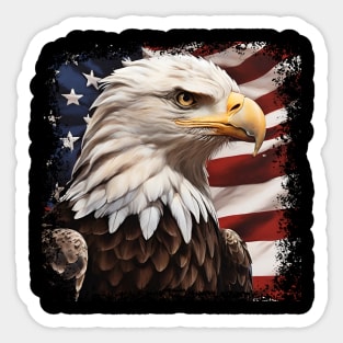 white-headed eagle 2 Sticker